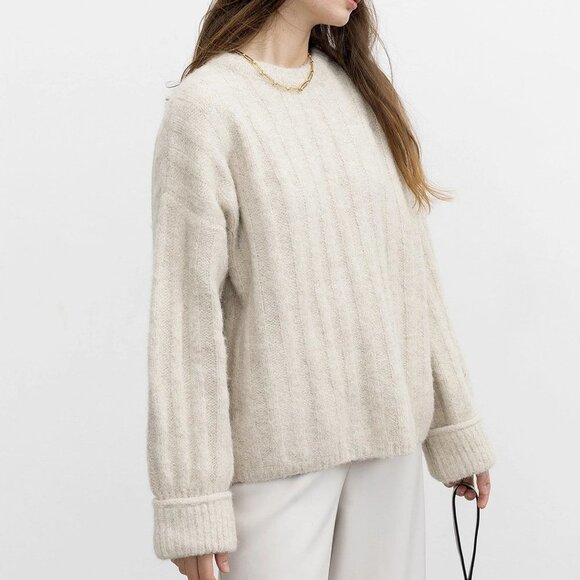 J.ing Emilie Oat Fuzzy Sweater - Picture 8 of 10